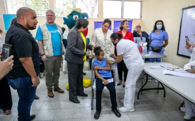 Presidenta Xiomara Castro inaugura jornada nacional de vacunación y desparasitación 2024 en Sabanagrande.